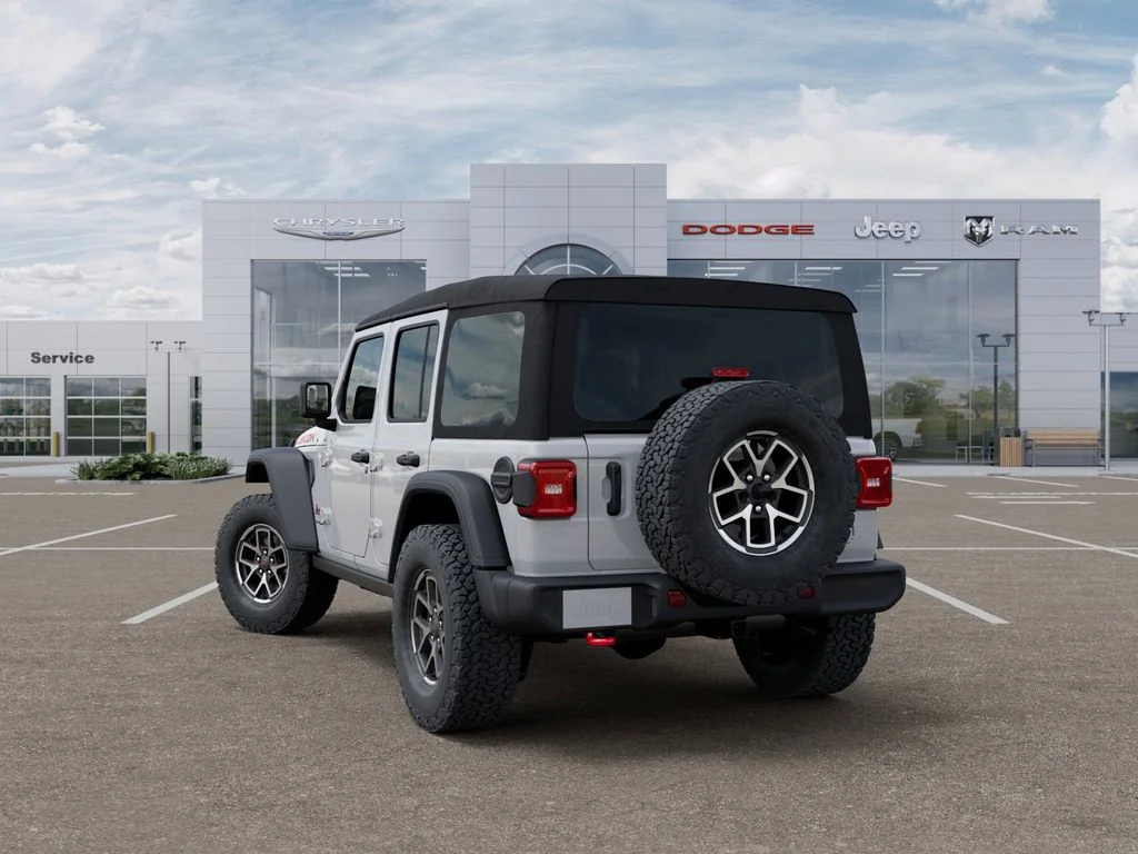 New 2025 Bright White Clear-Coat Exterior Paint Jeep Rubicon image 3