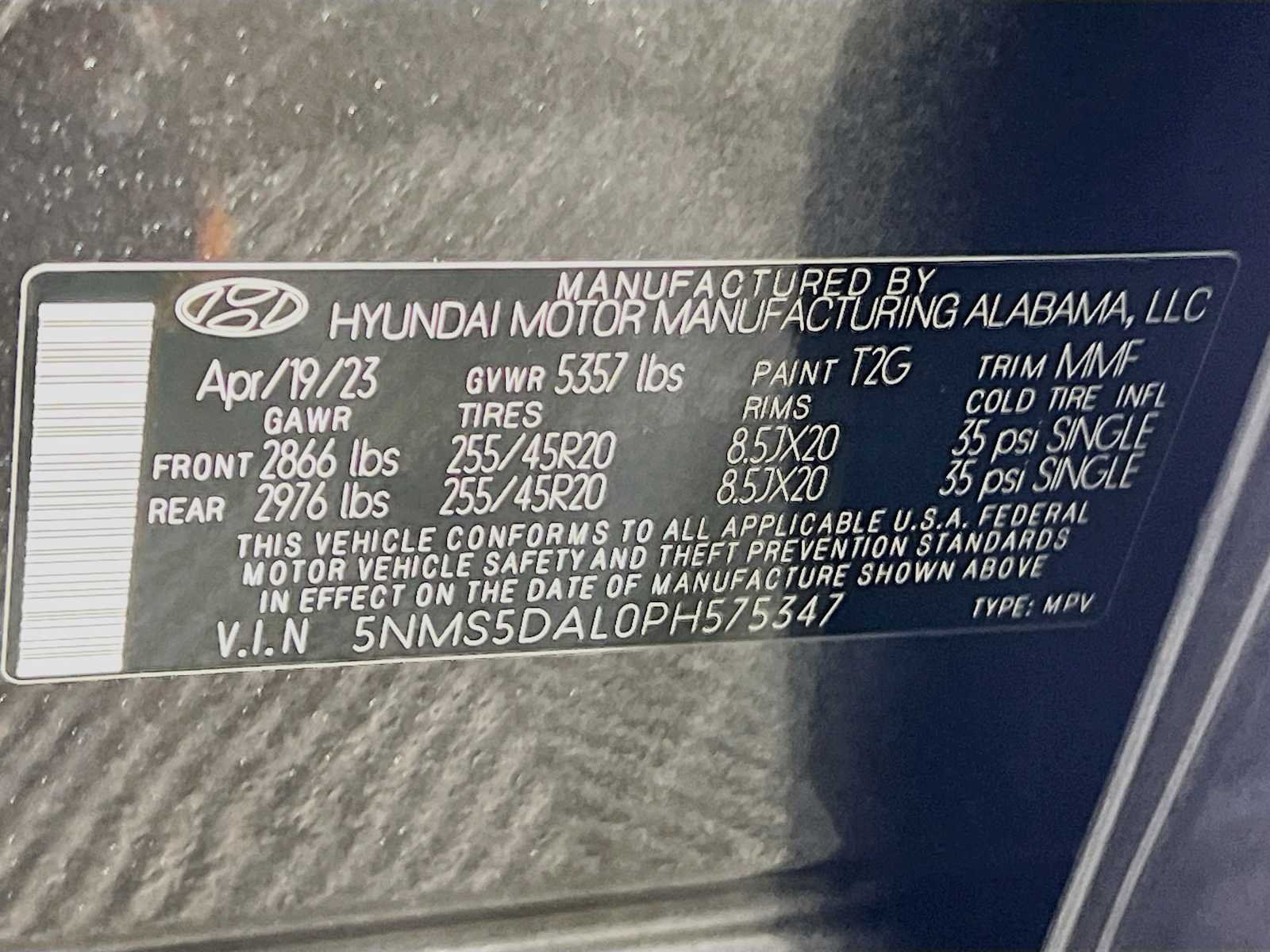 Used 2023 Portofino Gray Hyundai Calligraphy image 33