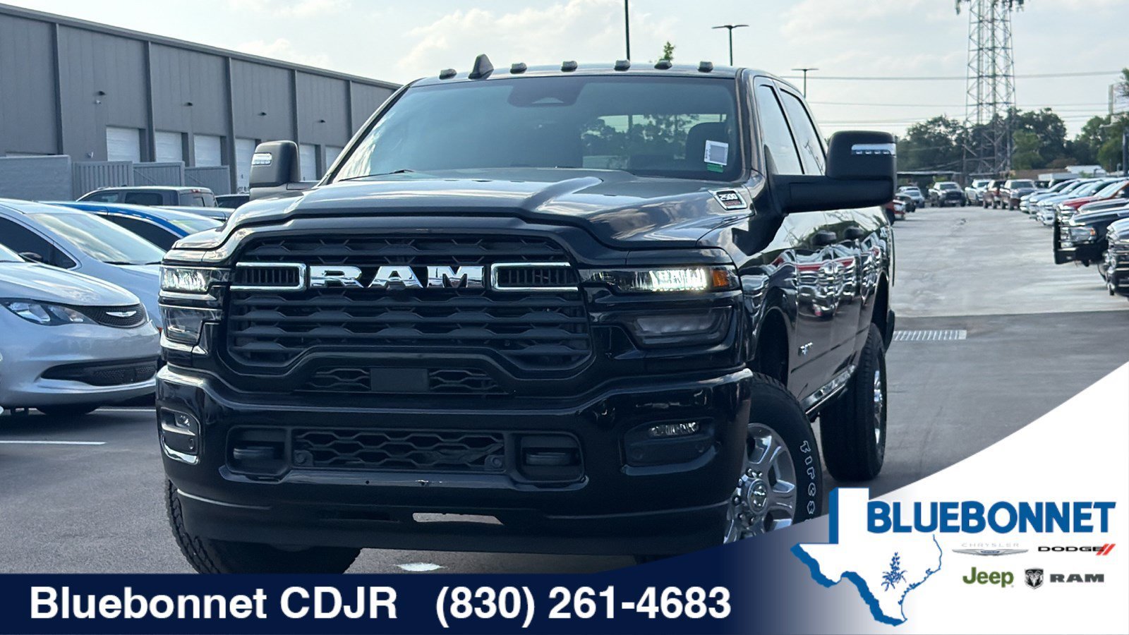 New 2026 Diamond Black Crystal Pearl-Coat Exterior Paint RAM Lone Star image 1