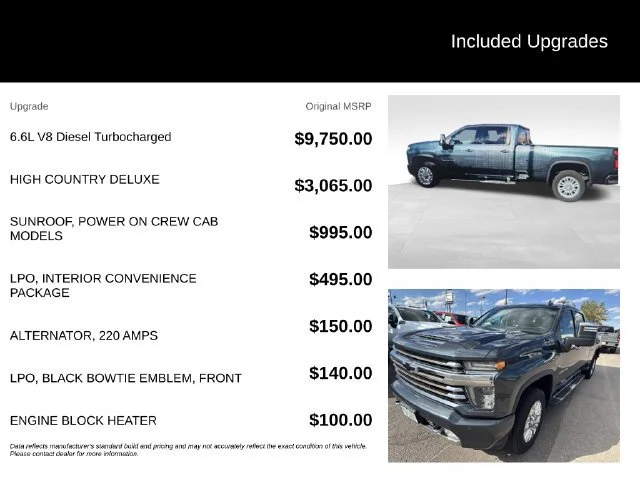 Certified Used 2020 SHADOW GRAY METALLIC Chevrolet High Country image 5