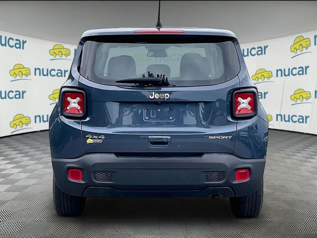 Used 2021 Slate Blue Pearlcoat Jeep Sport image 5