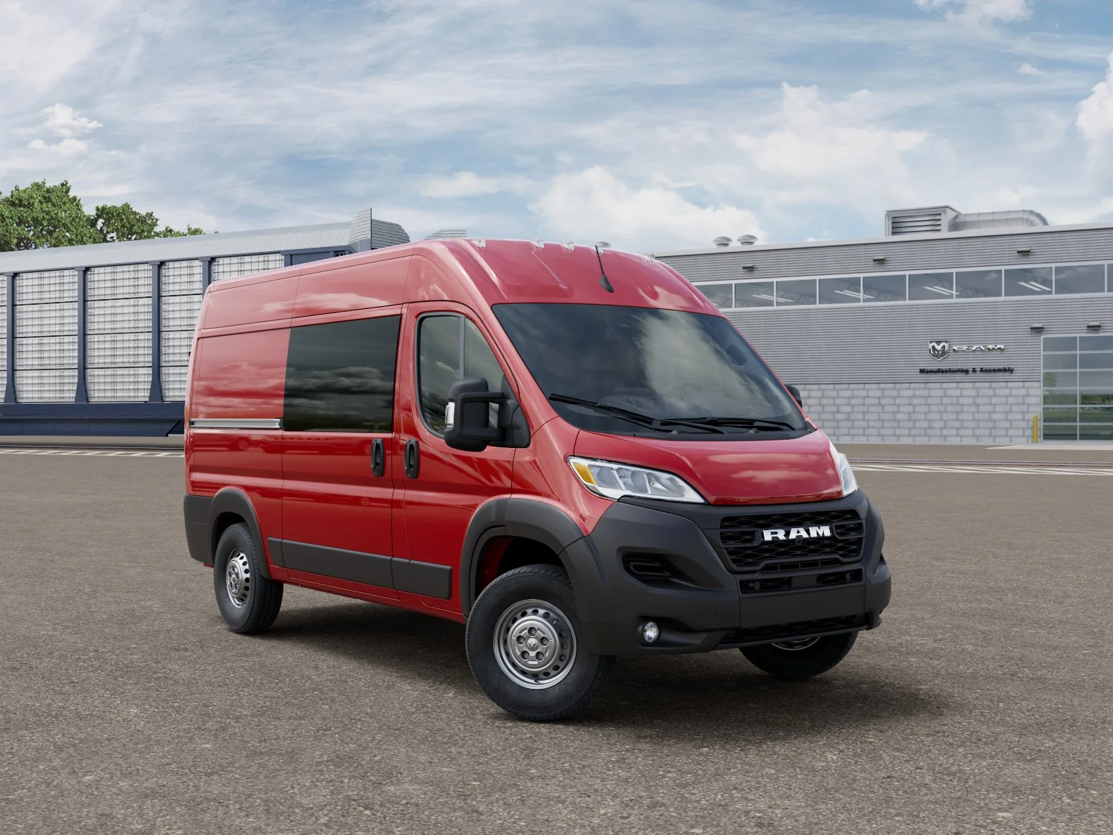 New 2026 Flame Red Clearcoat RAM High Roof image 3