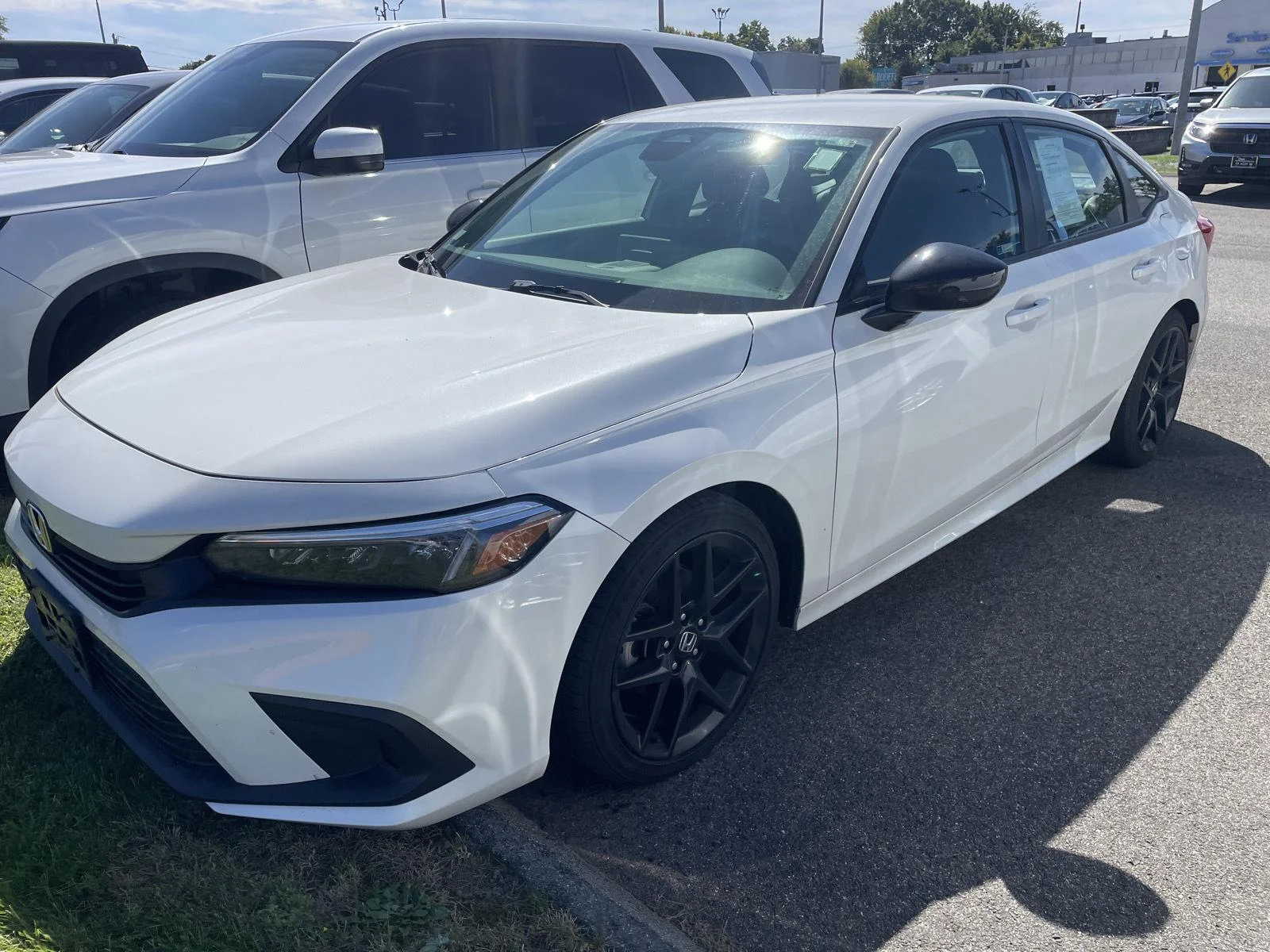 Used 2024 Platinum White Pearl Honda Sport image 3