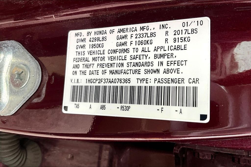 Used 2010 Maroon Honda LX image 16