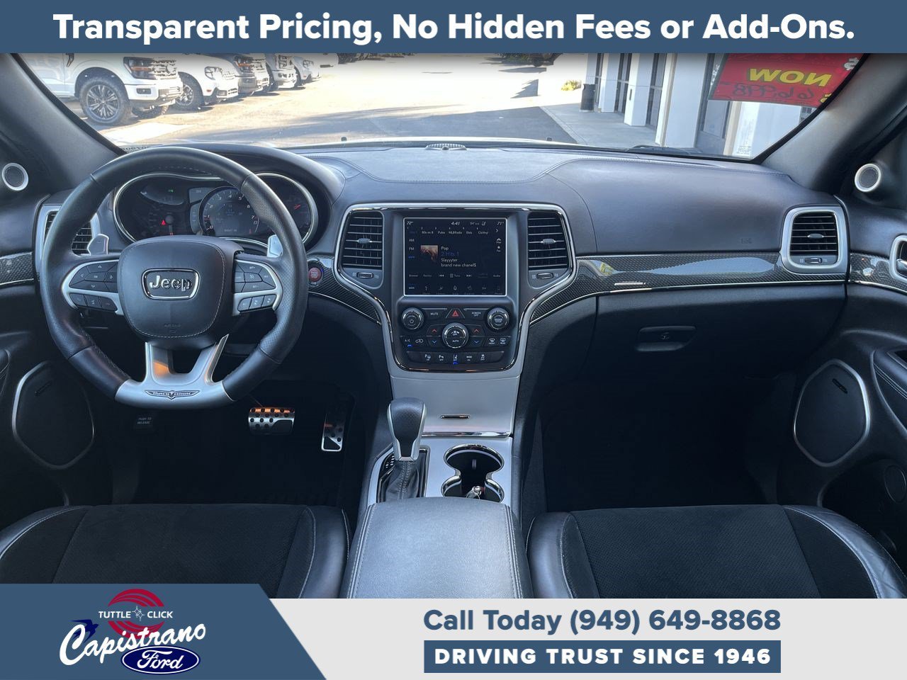 Used 2018 Bright White Clearcoat Jeep Trackhawk image 21