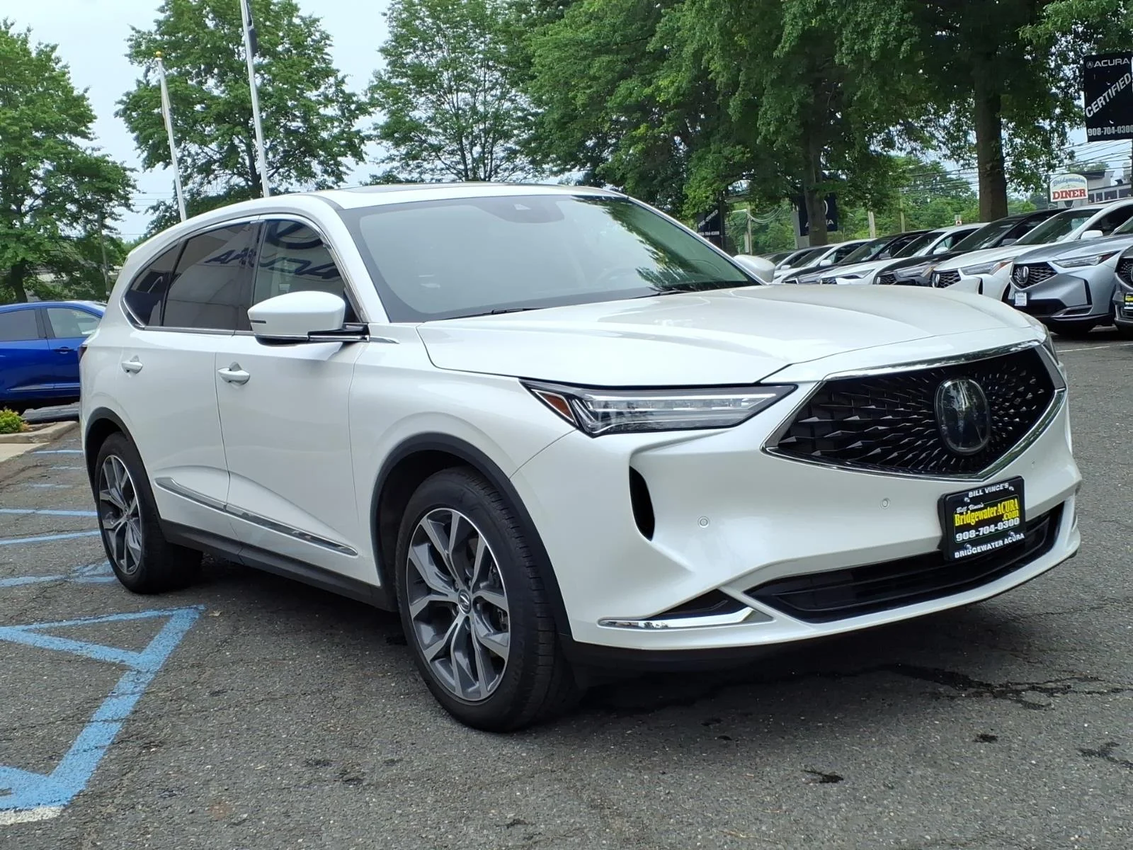 Used 2023 Platinum White Pearl Acura SH-AWD TECH image 3