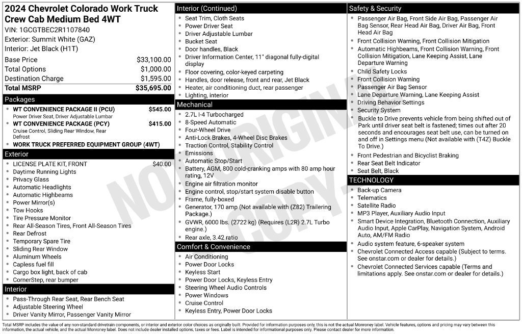 2024 Chevrolet Colorado Work Truck - Photo 9