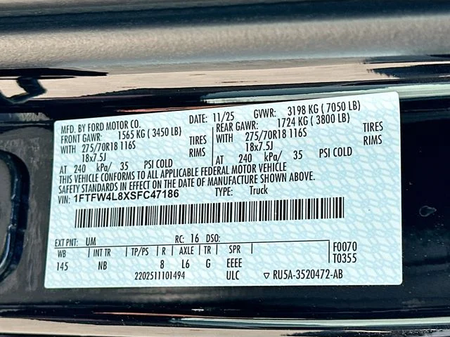 New 2025 Black Metallic Ford Tremor image 21