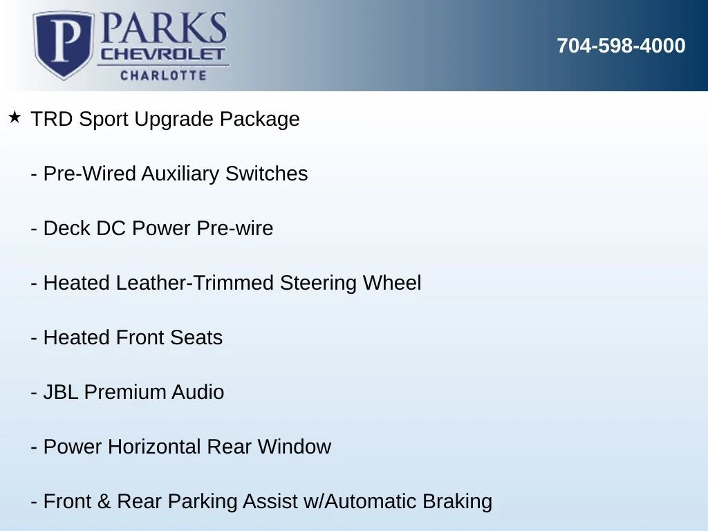 Used 2024 White Toyota TRD Sport image 7