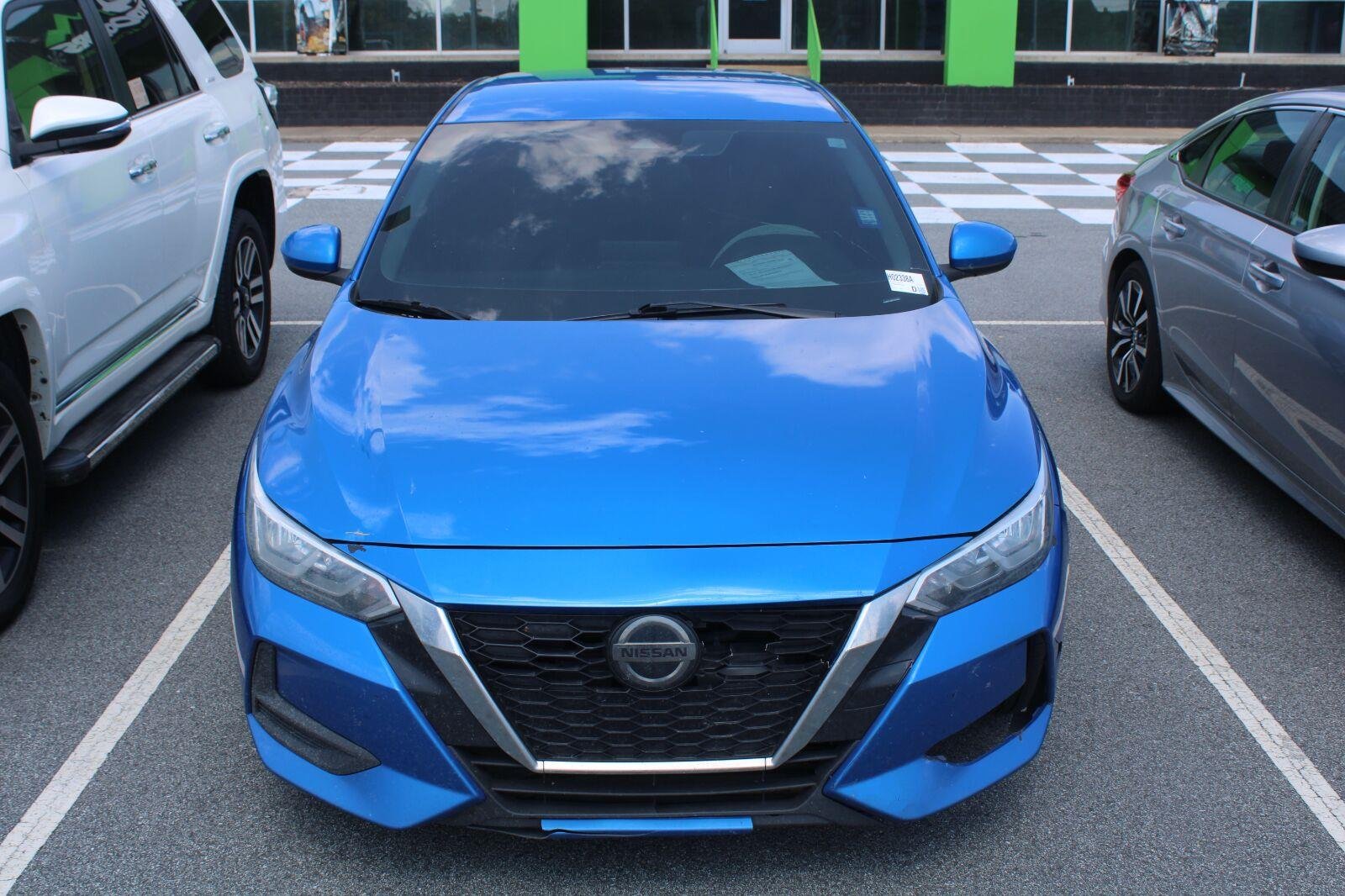 Used 2021 Electric Blue Metallic Nissan SV image 2