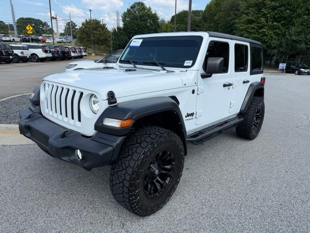Certified Used 2022 Bright White Clearcoat Jeep Unlimited Sport S image 4