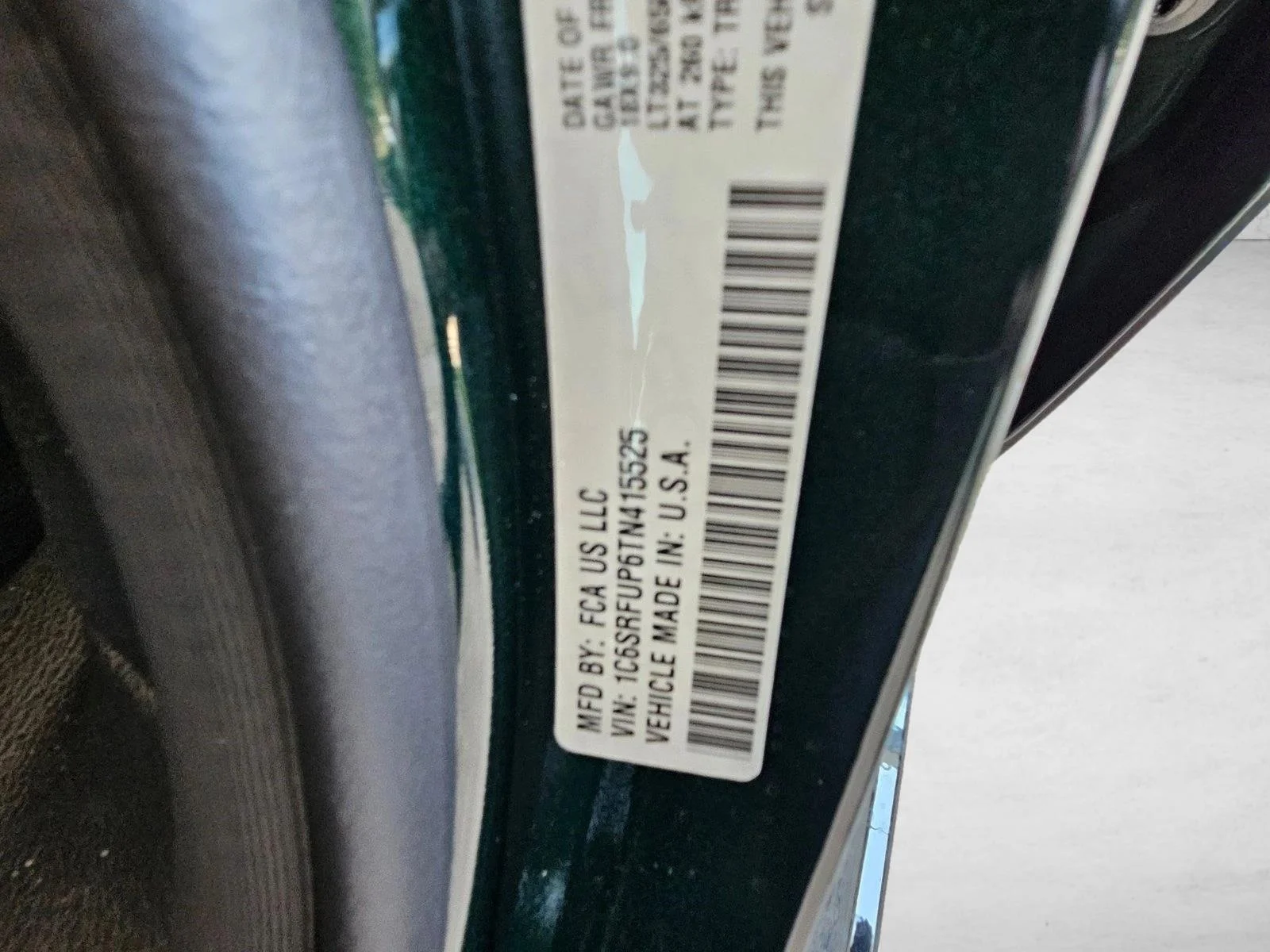New 2026 Serrano-Green Metallic Exterior Paint RAM RHO image 15