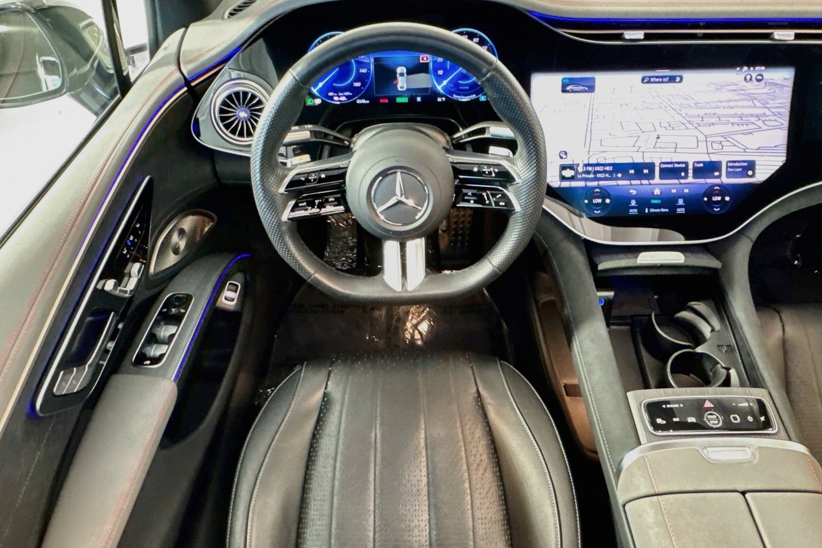 Certified Used 2024 Obsidian Black Metallic Mercedes-Benz EQS 450+ image 21