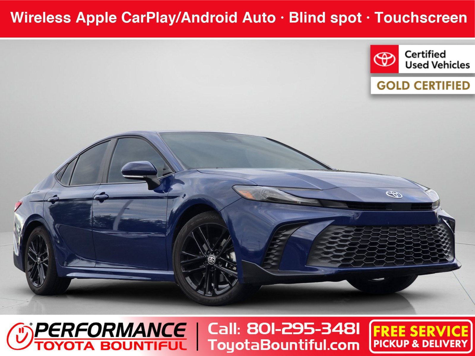 Certified Used 2026 Blue Toyota SE image 1