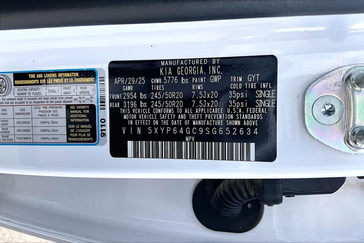 Used 2025 Glacial White Pearl Kia S image 34
