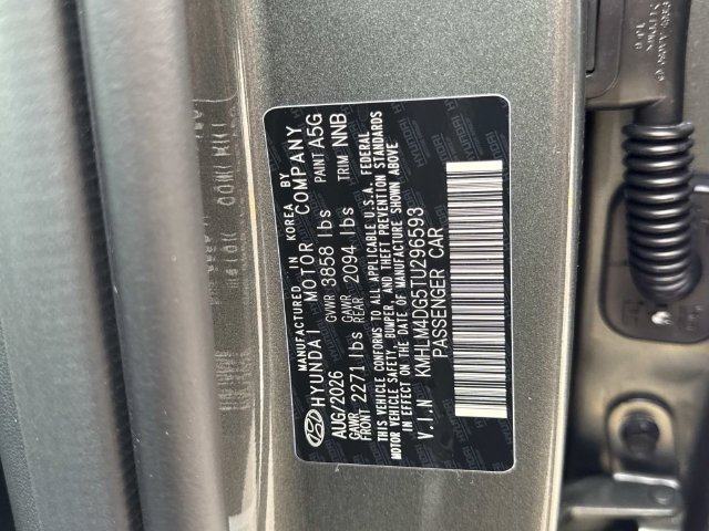 New 2026 Amazon Gray Hyundai SEL Sport Plus image 28
