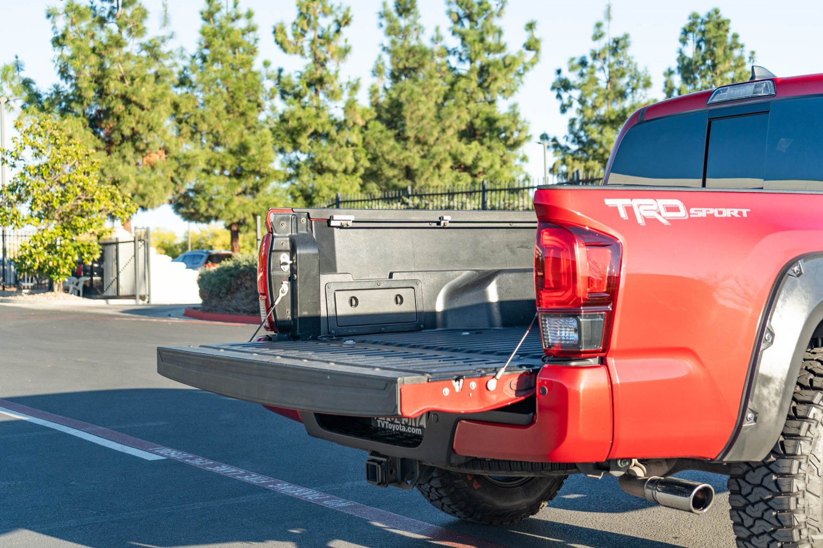 Used 2018 Barcelona Red Metallic Toyota TRD Sport image 21