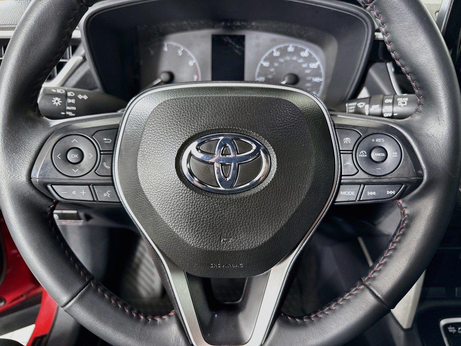 Certified Used 2024 Barcelona Red Metallic/Jet Black Toyota Hybrid Nightshade Edition image 15
