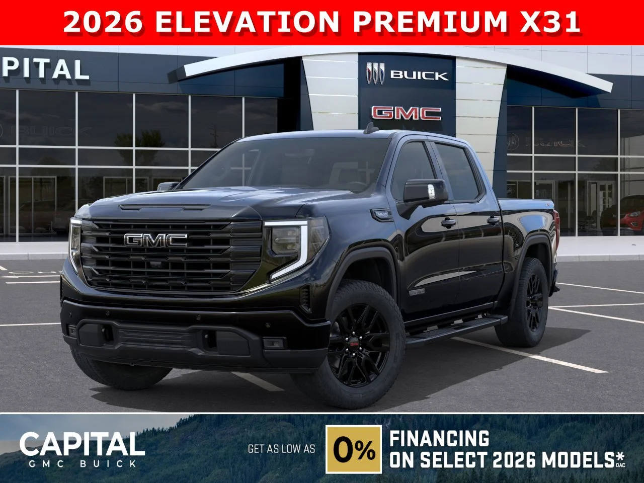 New 2026 ONYX BLACK GMC Elevation image 1