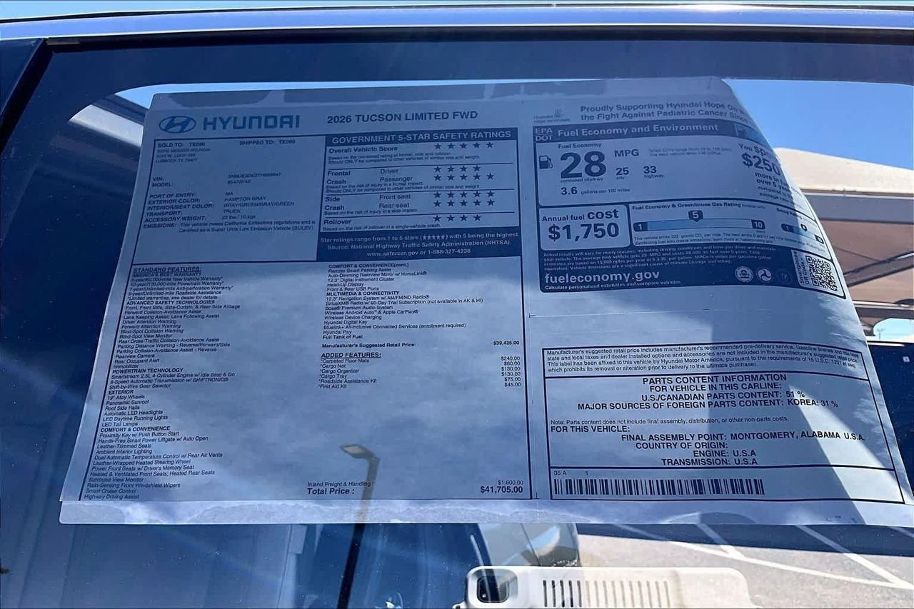New 2026 Hampton Gray Hyundai Limited image 22