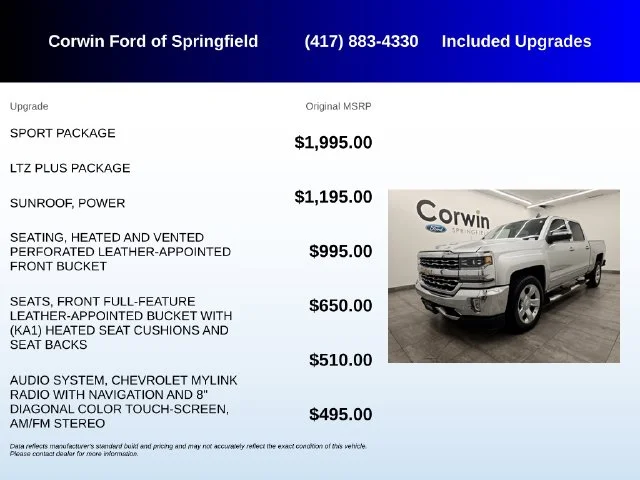 Used 2018 Silver Ice Metallic Chevrolet LTZ image 5