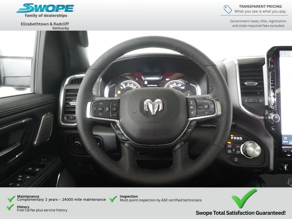 New 2026 Diamond Black Crystal Pearl-Coat Exterior Paint RAM Laramie image 16