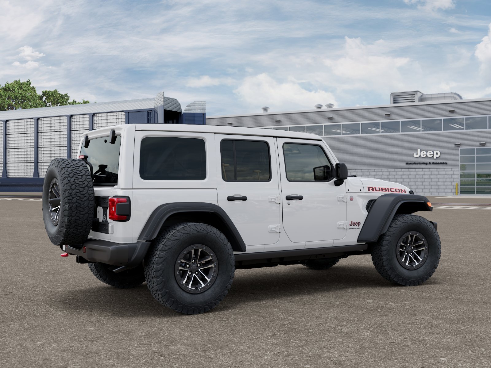 New 2026 Bright White Clear-Coat Exterior Paint Jeep Rubicon image 2