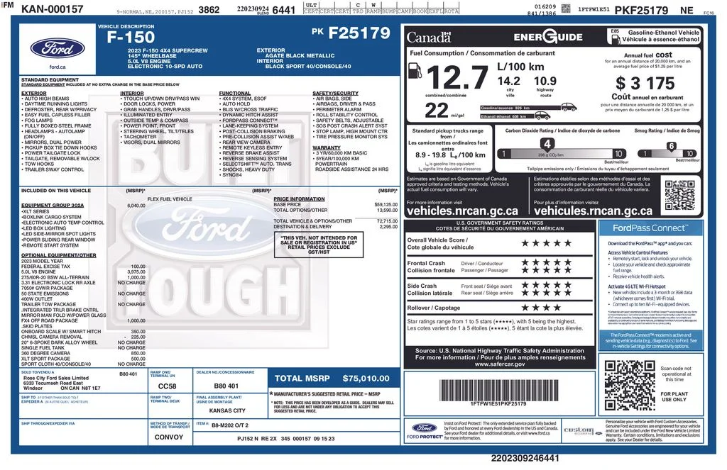 Used 2023 Ford F-150 XLT with VIN 1FTFW1E51PKF25179 for sale in Elk River, Minnesota