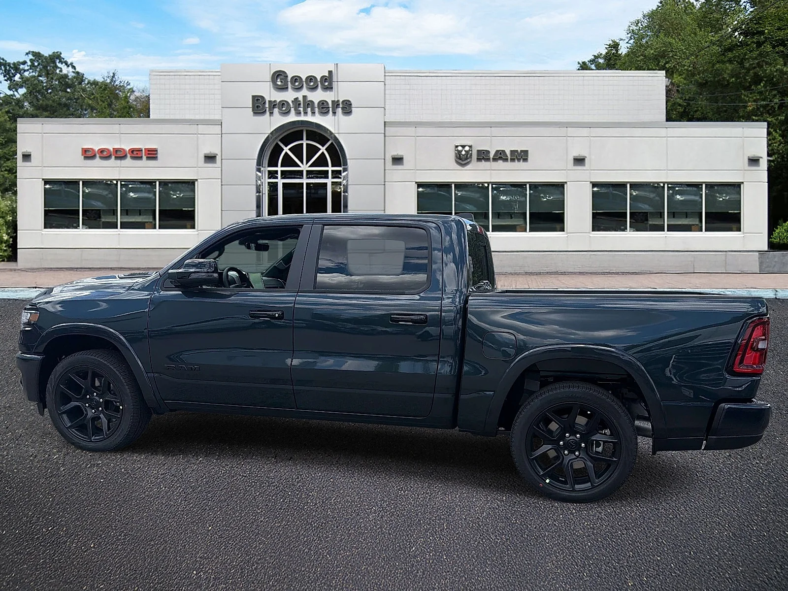 New 2026 Forged Blue Metallic Exterior Paint RAM Laramie Crew Cab 4x4 5