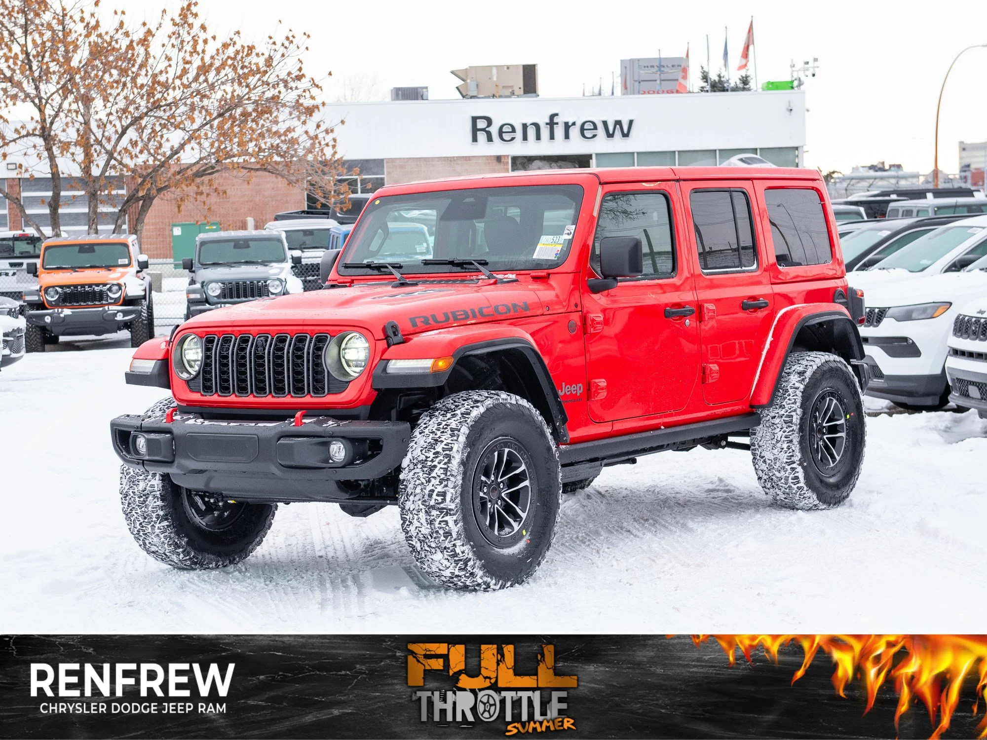 New 2026 Red Jeep Rubicon X*, 35 Inch Tires, Steel Bumpers, Nappa Leather image 1