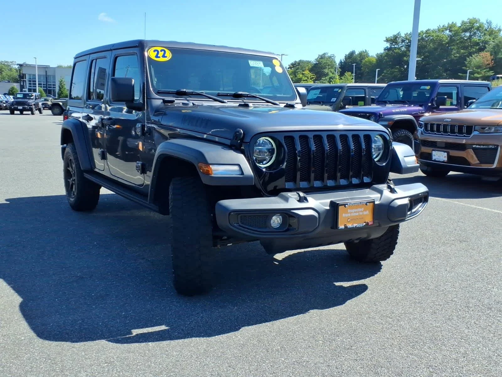 Certified Used 2022 Granite Crystal Metallic Clearcoat Jeep Unlimited Willys image 5