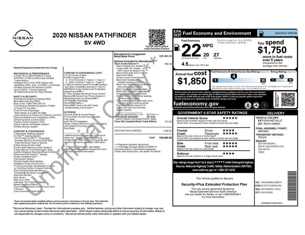 Certified Used 2020 Gray Nissan SV image 28