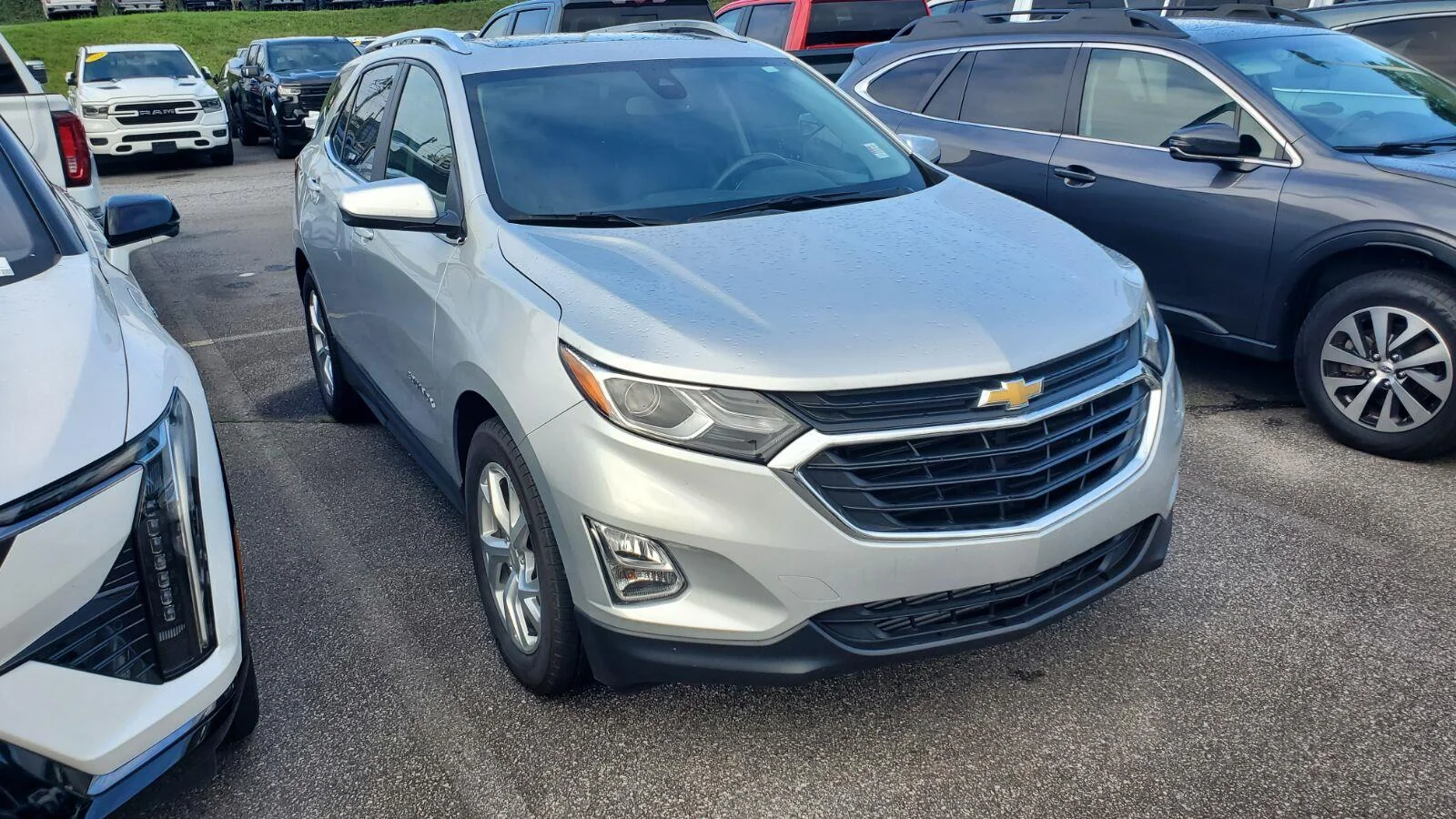 Used 2021 SILVER ICE METALLIC Chevrolet LT image 2