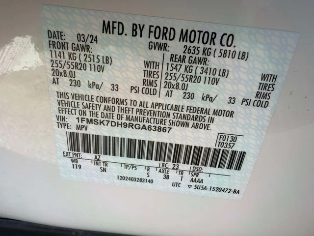 Used 2024 White Ford XLT image 35