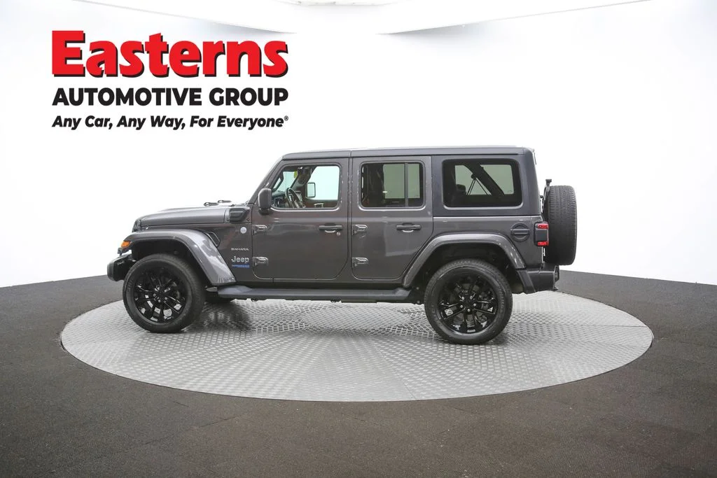 Used 2021 Gray Jeep Unlimited Sahara 4xe image 61