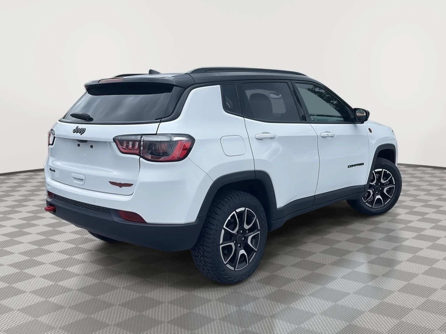 Used 2025 Bright White Clearcoat Jeep Trailhawk image 3