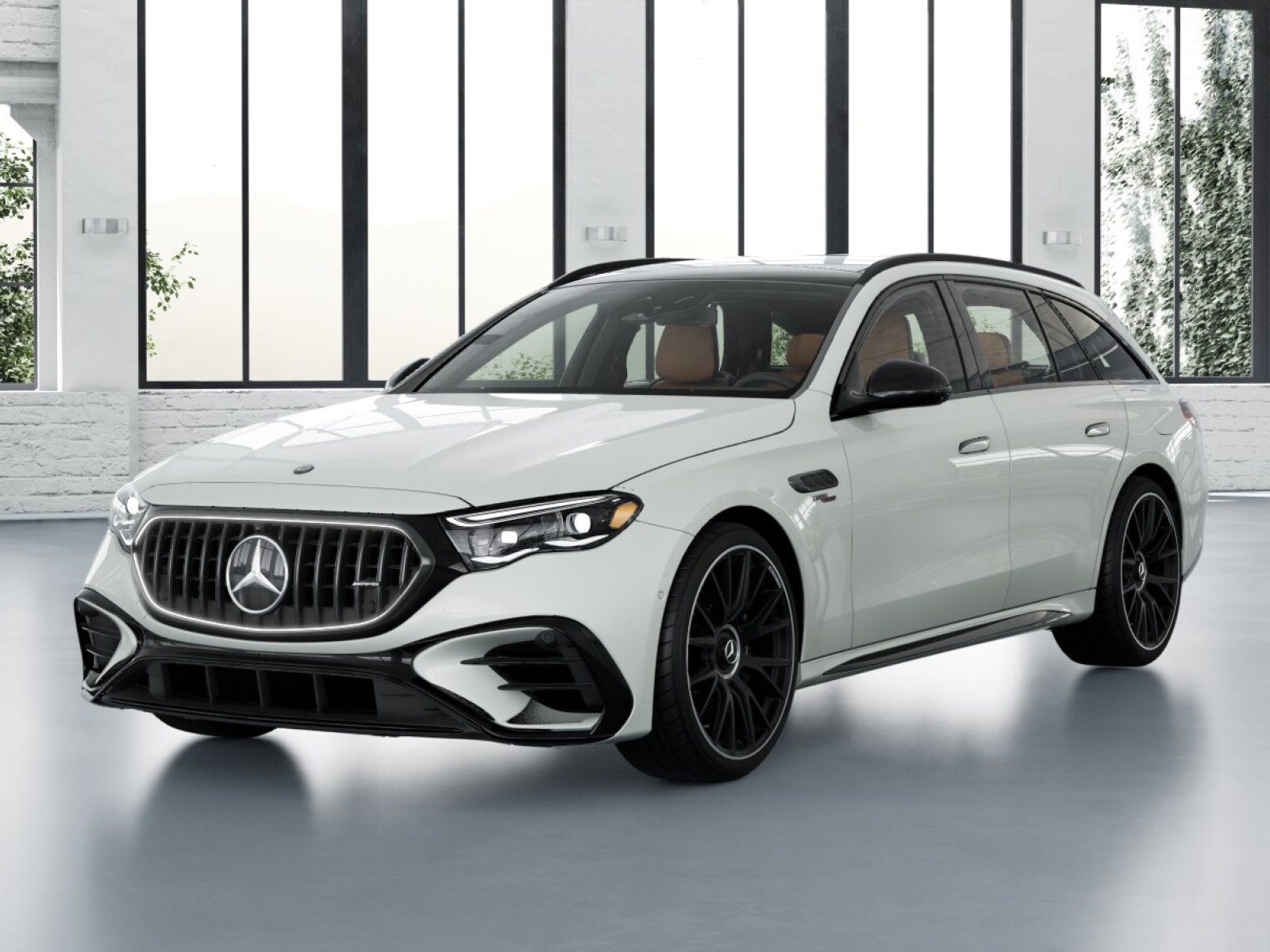 New 2027 MANUFAKTUR Moonlight White Metallic Mercedes-Benz AMG® E 53 Hybrid Wagon image 1