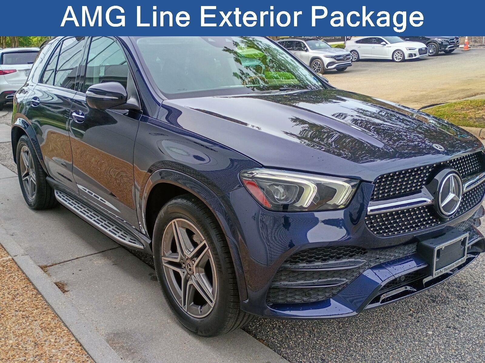 Used 2022 Lunar Blue Metallic Mercedes-Benz GLE 350 image 4
