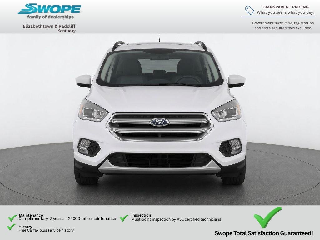 Used 2018 White Platinum Metallic Tri-Coat Ford SEL image 5