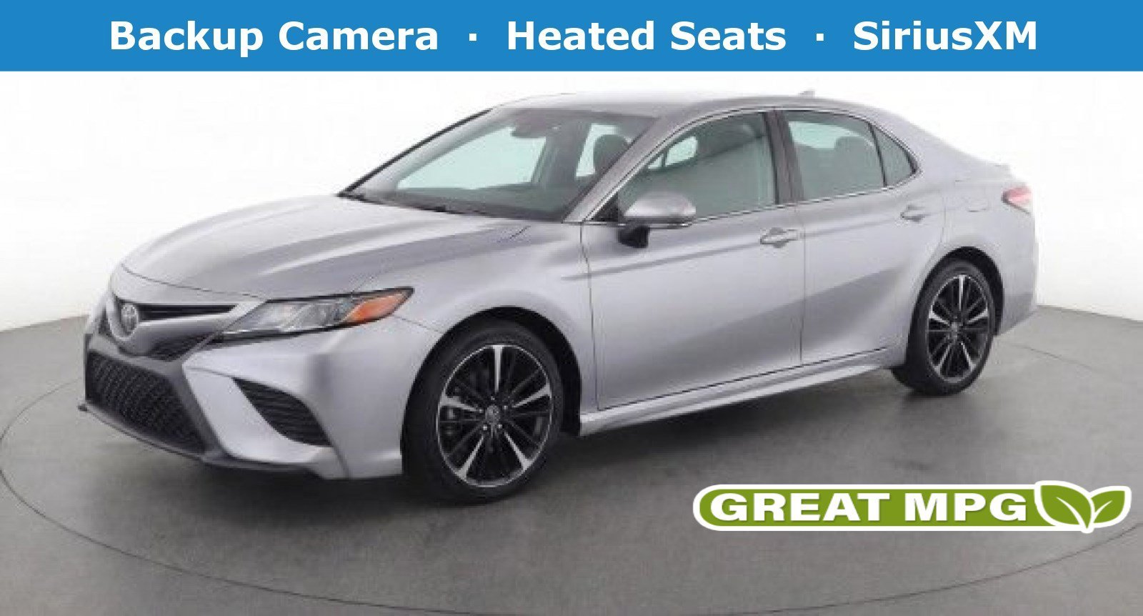 Used 2018 Celestial Silver Metallic Toyota XSE V6 image 1