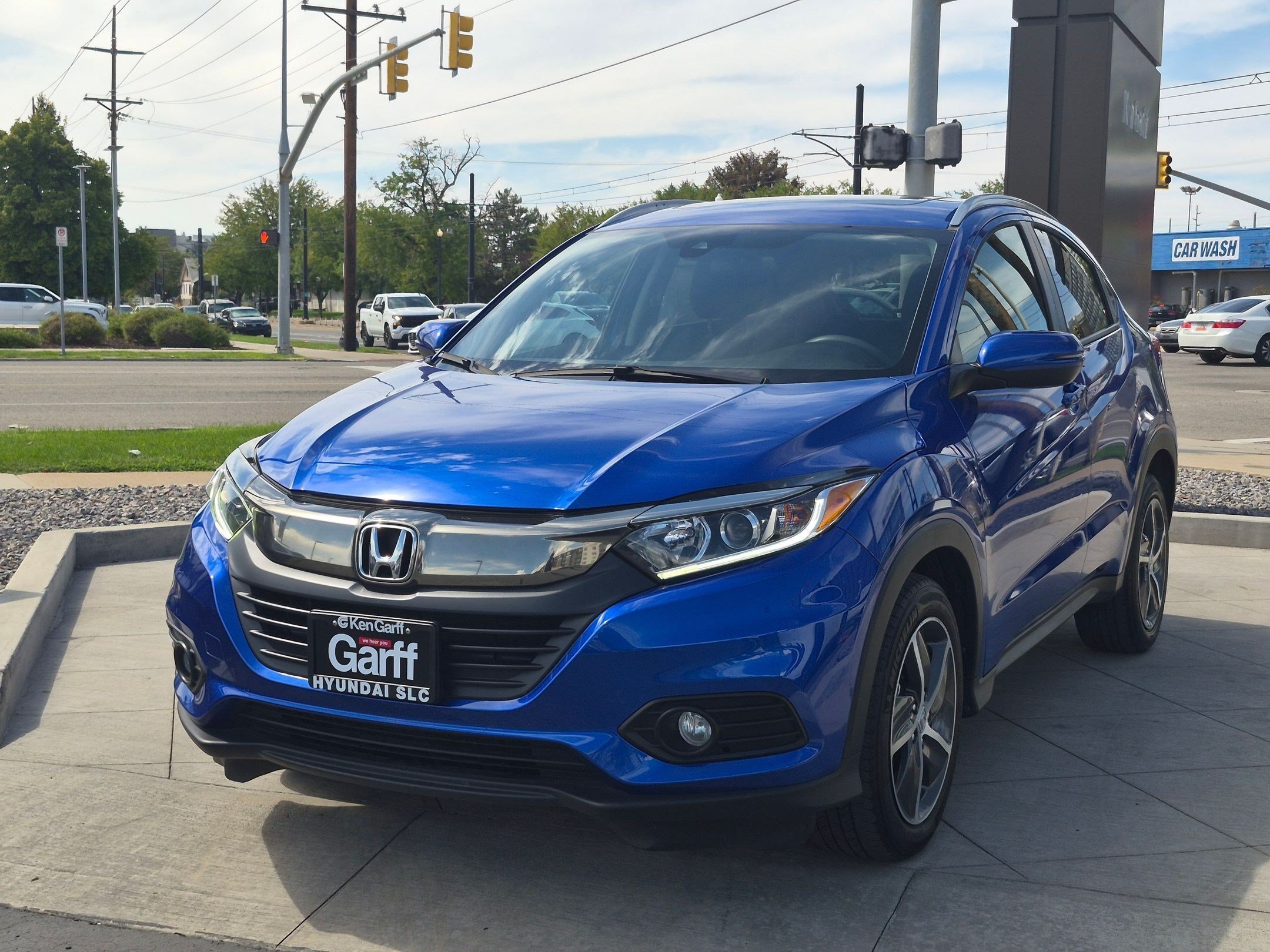Used 2021 Aegean Blue Metallic Honda EX image 8