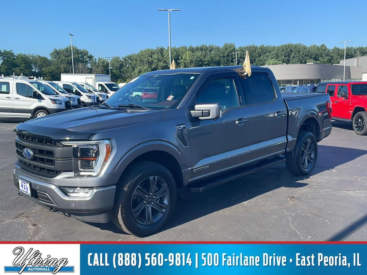 Used 2023 Carbonized Gray Ford LARIAT image 1