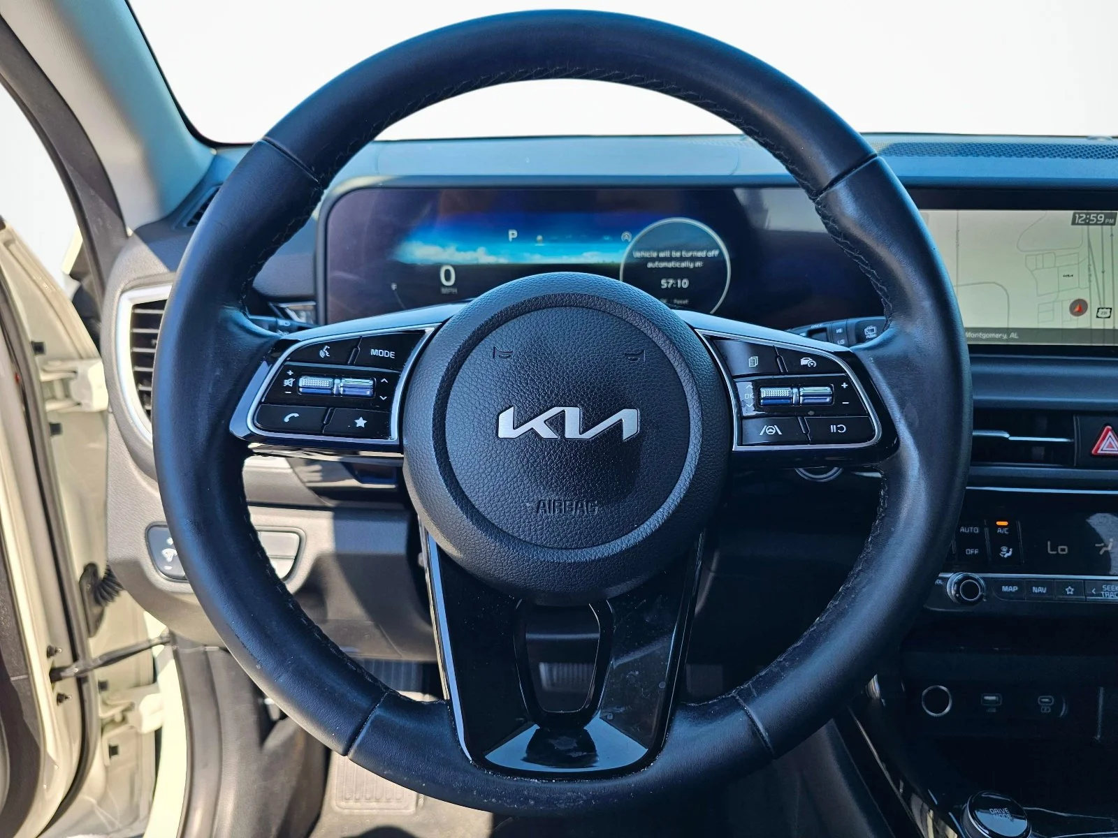 Used 2024 Clear White/Black Roof Kia S image 19