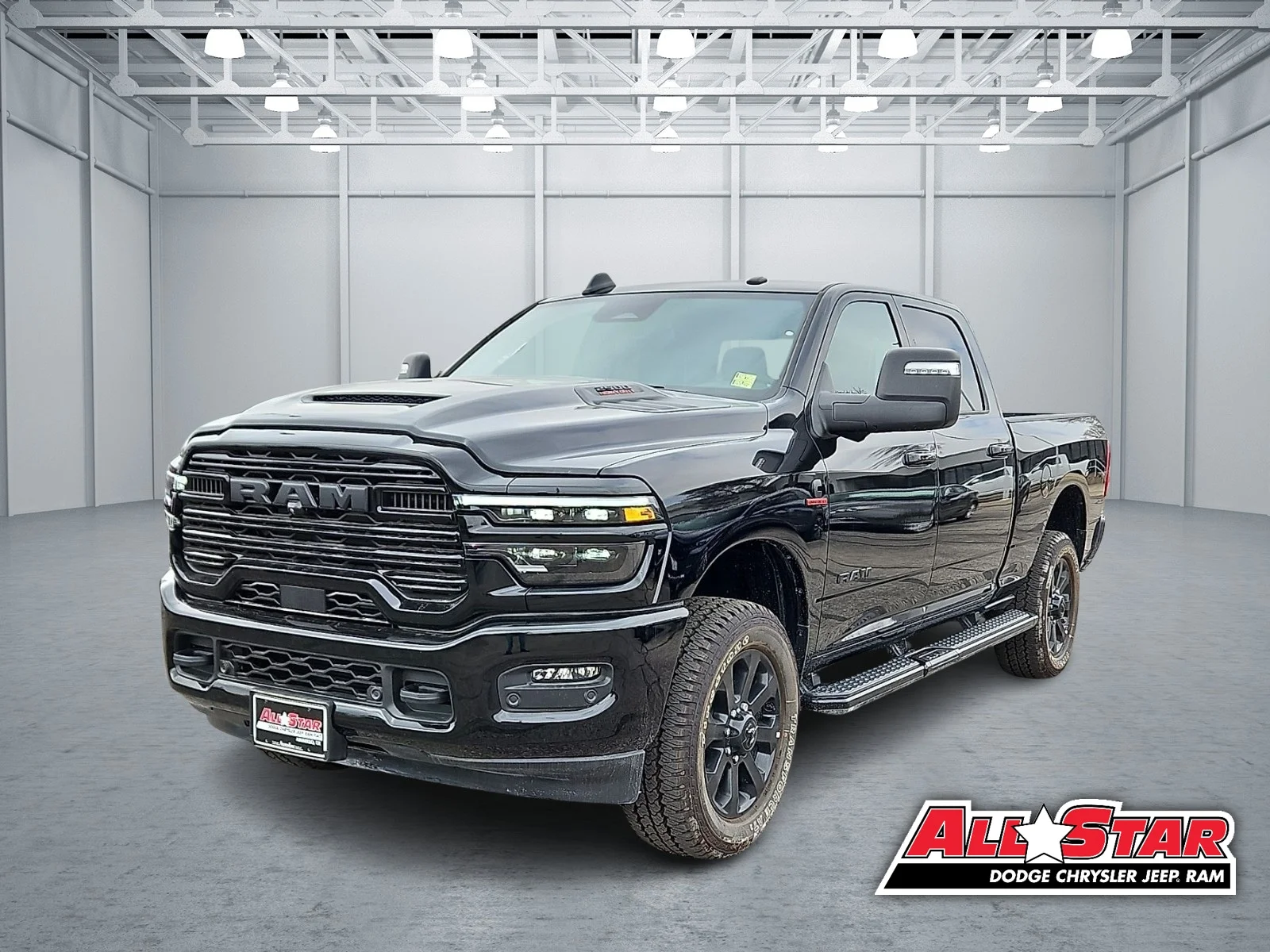 New 2026 Diamond Black Crystal Pearlcoat Ram LARAMIE CREW CAB 4X4 6
