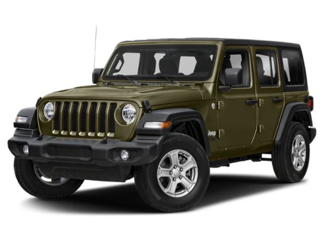 Used 2021 Sarge Green Clearcoat Jeep Unlimited Sport Altitude image 1