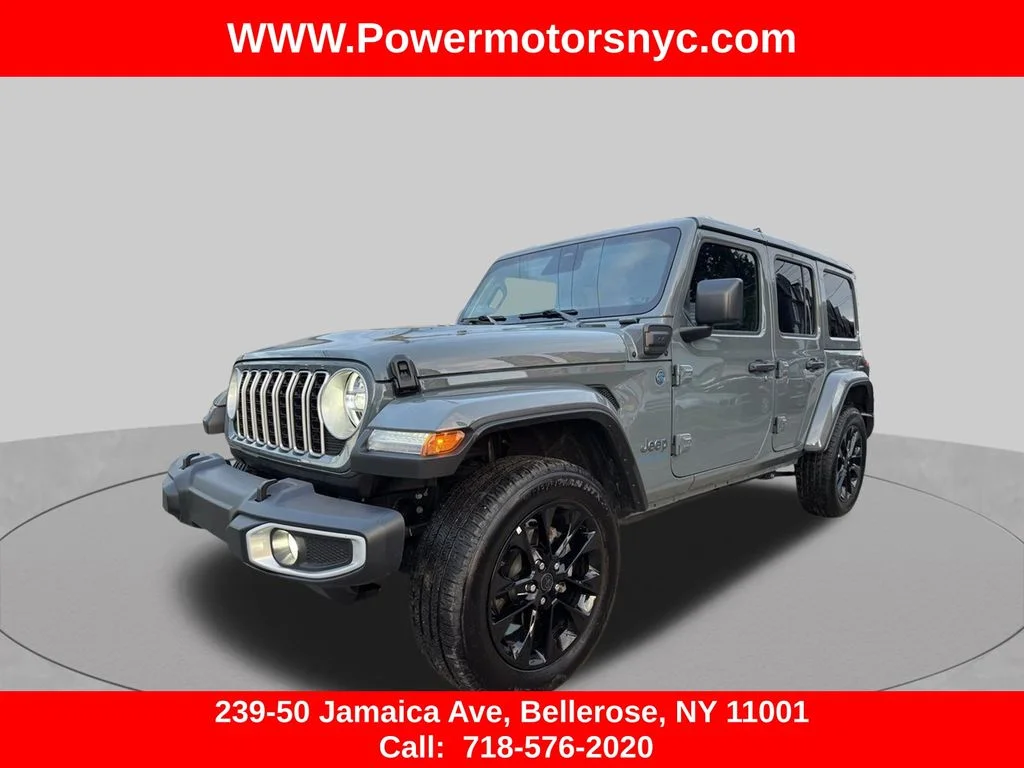 Used 2025 Gray Jeep Sahara 4xe image 1
