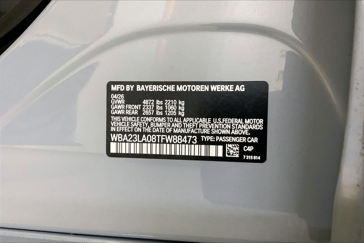 New 2026 Brooklyn Grey Metallic BMW 330i xDrive image 21