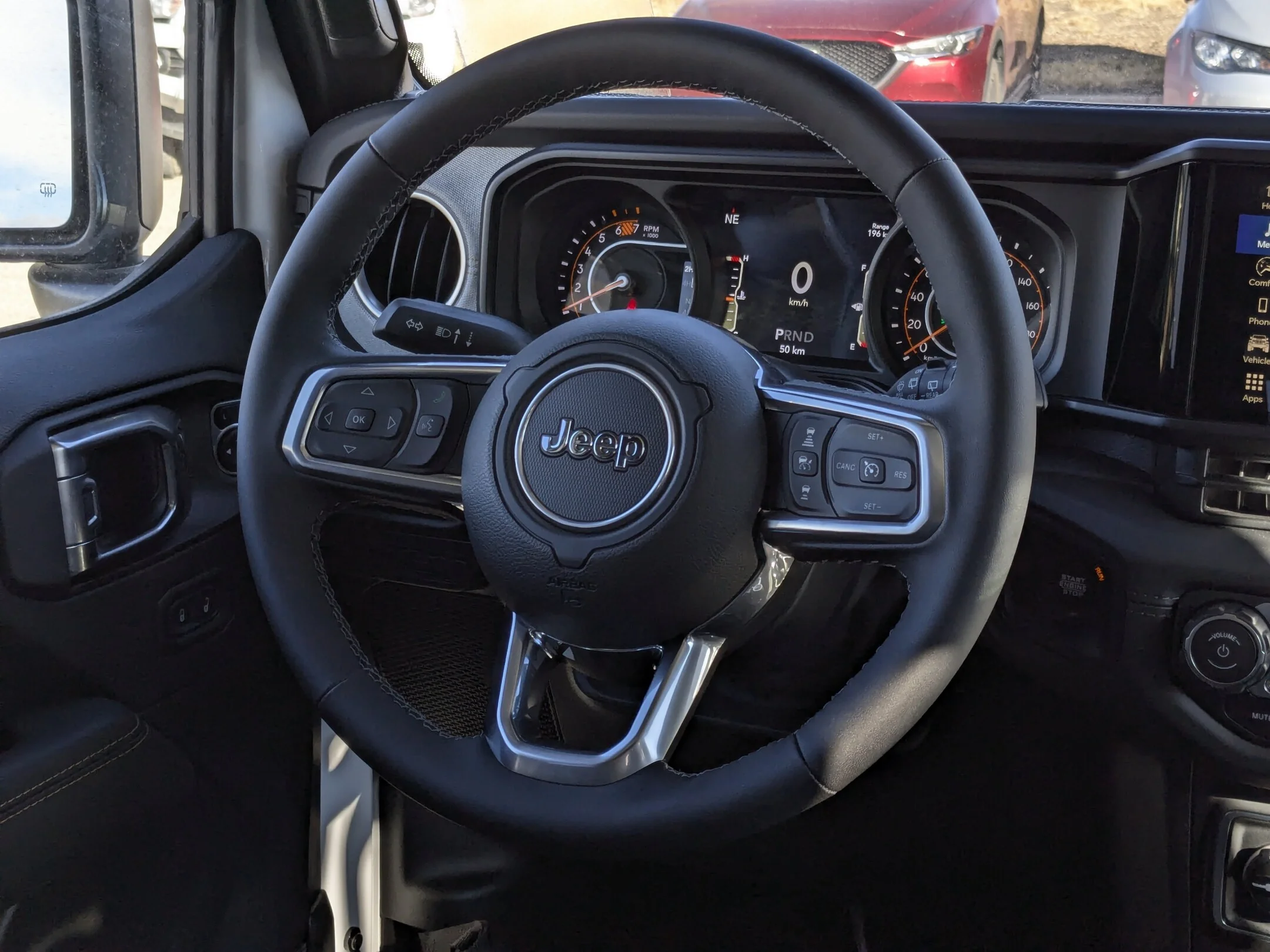 New 2025 White Jeep Sahara - - 4x4 - Body-Color 3-Pc Hard Top - Safety Grp - Side Steps - Adaptive Cruise & More! image 14