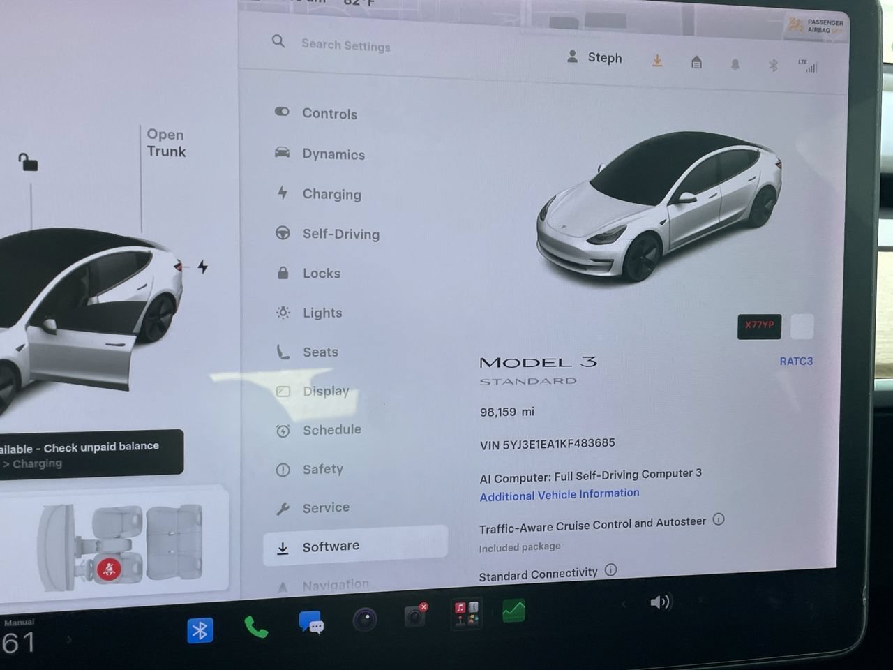 Used 2019 Pearl White Multi-Coat Tesla Standard image 28
