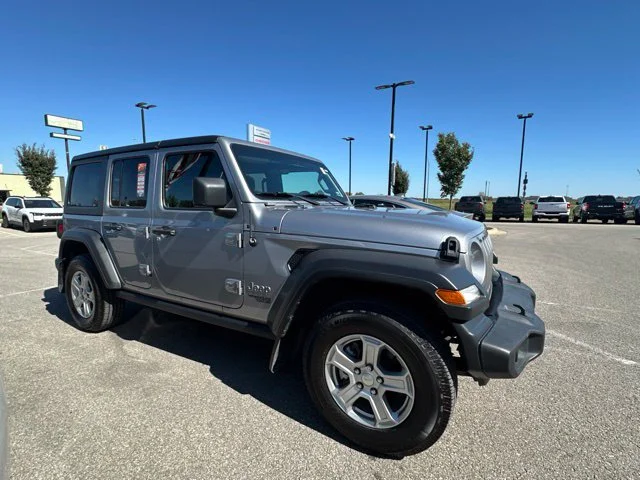 Certified Used 2021 Silver Jeep Unlimited Sport S image 4